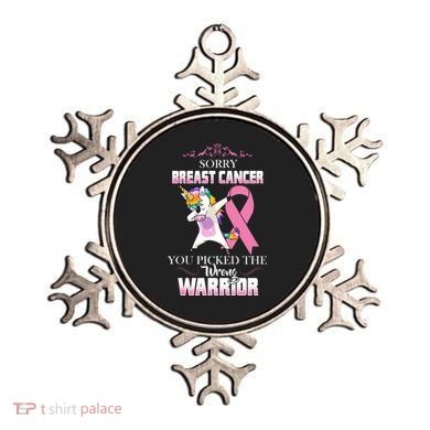 Sorry Breast Cancer You Picked The Wrong Warrior Ornament