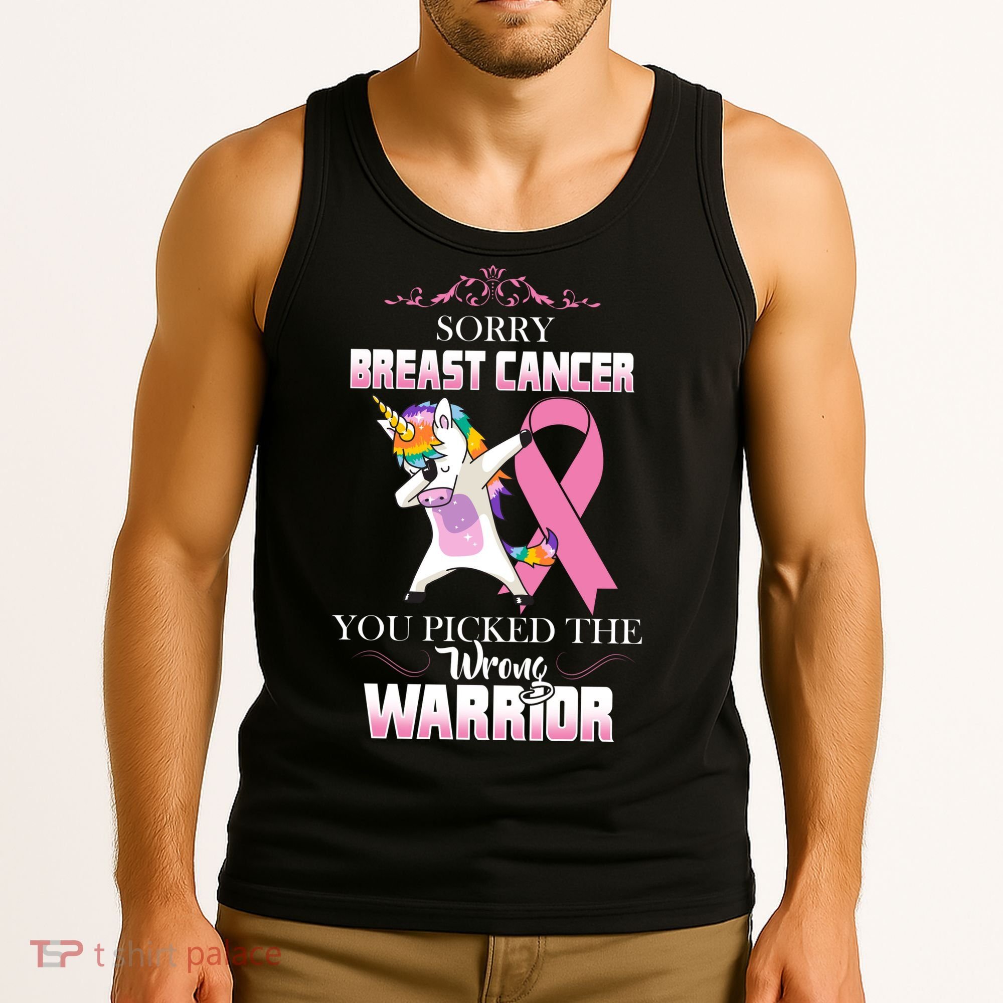 Sorry Breast Cancer You Picked The Wrong Warrior Tank Top