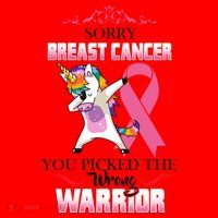 Sorry Breast Cancer You Picked The Wrong Warrior Santa Hat thumb 1