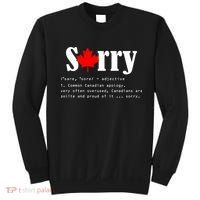 Sorry Definition Canadian Apology Sweatshirt thumb 0