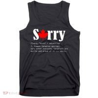 Sorry Definition Canadian Apology Tank Top thumb 0