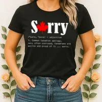 Sorry Definition Canadian Apology Women's T-Shirt thumb 2