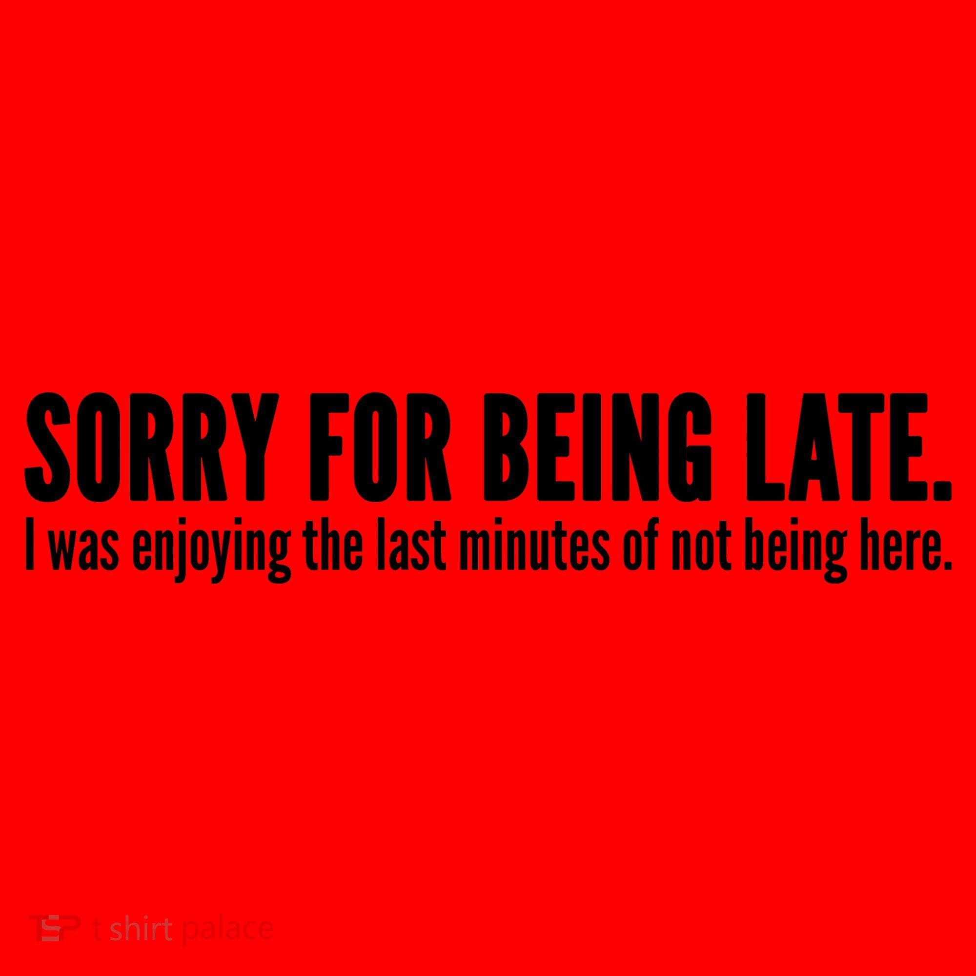 Sorry For Being Late Santa Hat
