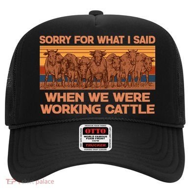 Sorry For What I Said When We Were Working Cattle Hat