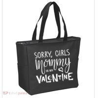 Sorry Girls Mommy Is My Valentine Tote Bag thumb 2