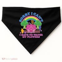 Sorry I Can't I Have To Water My Flowers USA-Made Doggie Bandana thumb 0