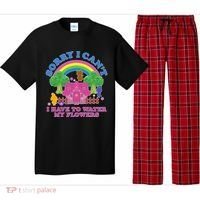 Sorry I Can't I Have To Water My Flowers Pajama Set thumb 0