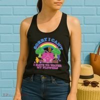 Sorry I Can't I Have To Water My Flowers Women's Tank Top thumb 2