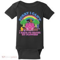Sorry I Can't I Have To Water My Flowers Baby Bodysuit thumb 0