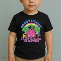 Sorry I Can't I Have To Water My Flowers Toddler T-Shirt thumb 2