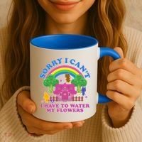 Sorry I Can't I Have To Water My Flowers Coffee Mug thumb 3