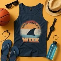 Sorry I Can't It's Shark Week Tank Top thumb 4