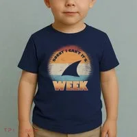 Sorry I Can't It's Shark Week Toddler T-Shirt thumb 2