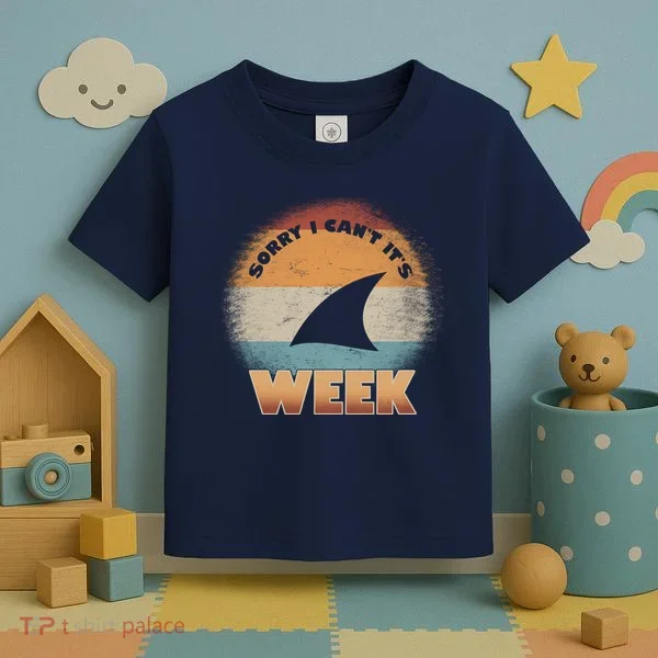 Sorry I Can't It's Shark Week Toddler T-Shirt