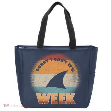 Sorry I Can't It's Shark Week Tote Bag