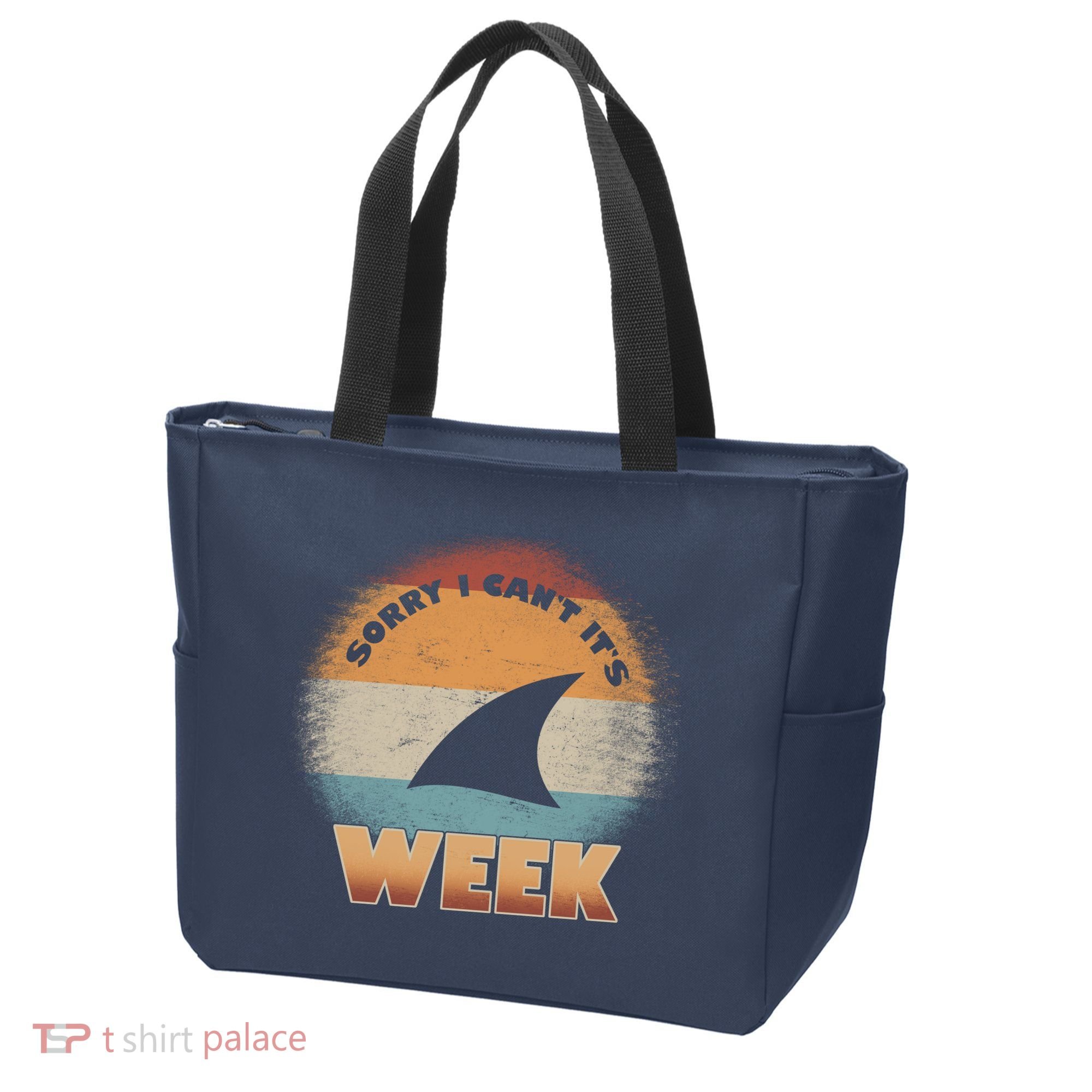 Sorry I Can't It's Shark Week Tote Bag