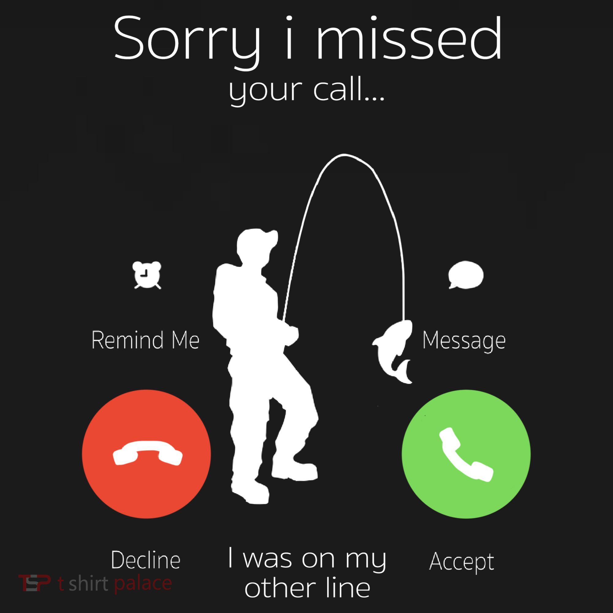 Sorry I Missed Your Call I Was On My Other Line Fishing Joke Kids Hoodie