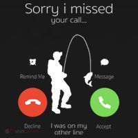 Sorry I Missed Your Call I Was On My Other Line Fishing Joke Kids T-Shirt thumb 4