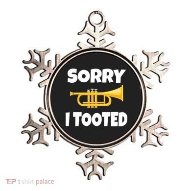 Sorry I Tooted Trumpet Ornament