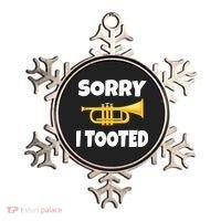 Sorry I Tooted Trumpet Ornament thumb 0