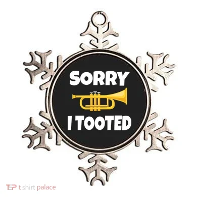 Sorry I Tooted Trumpet Ornament