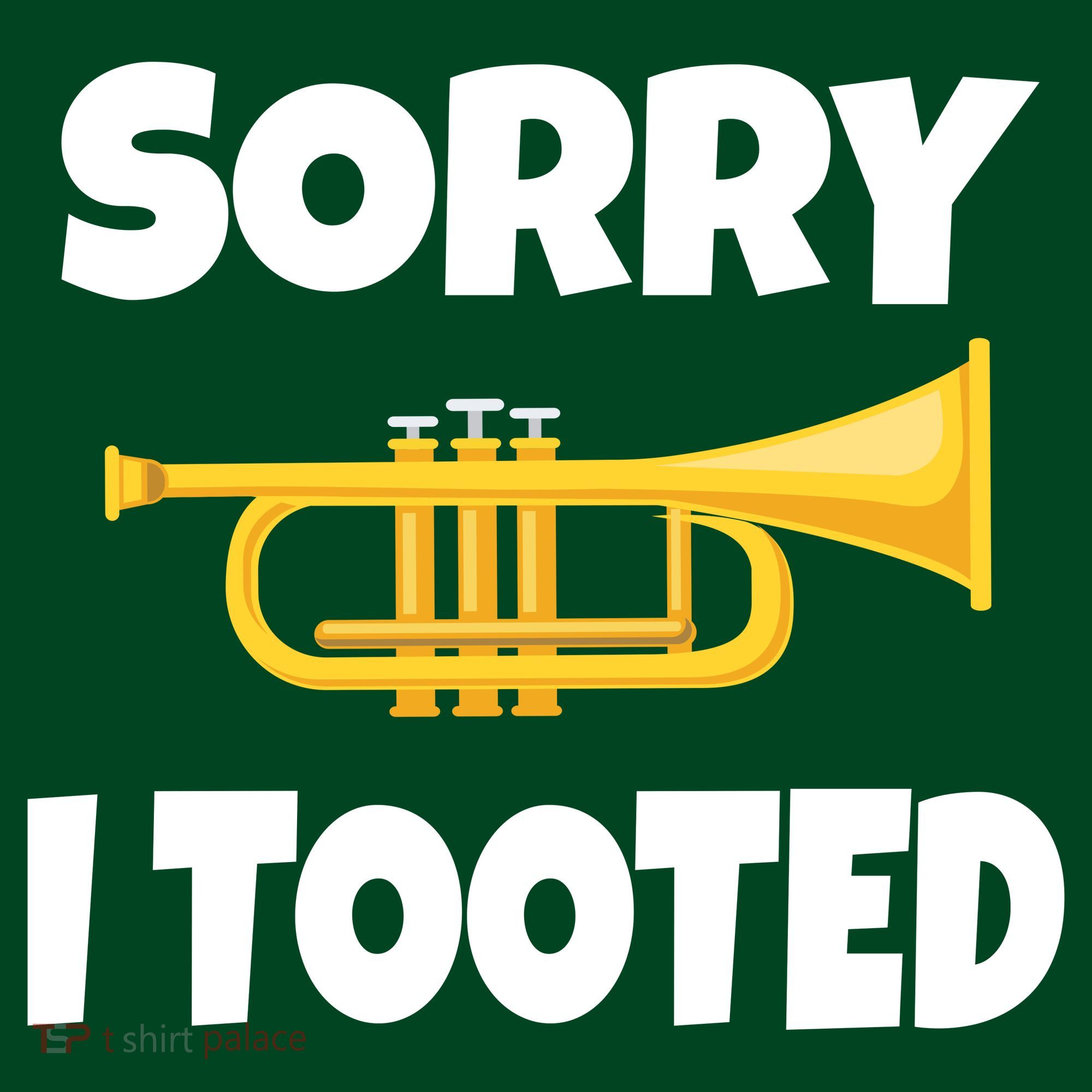 Sorry I Tooted Trumpet Kids Hoodie