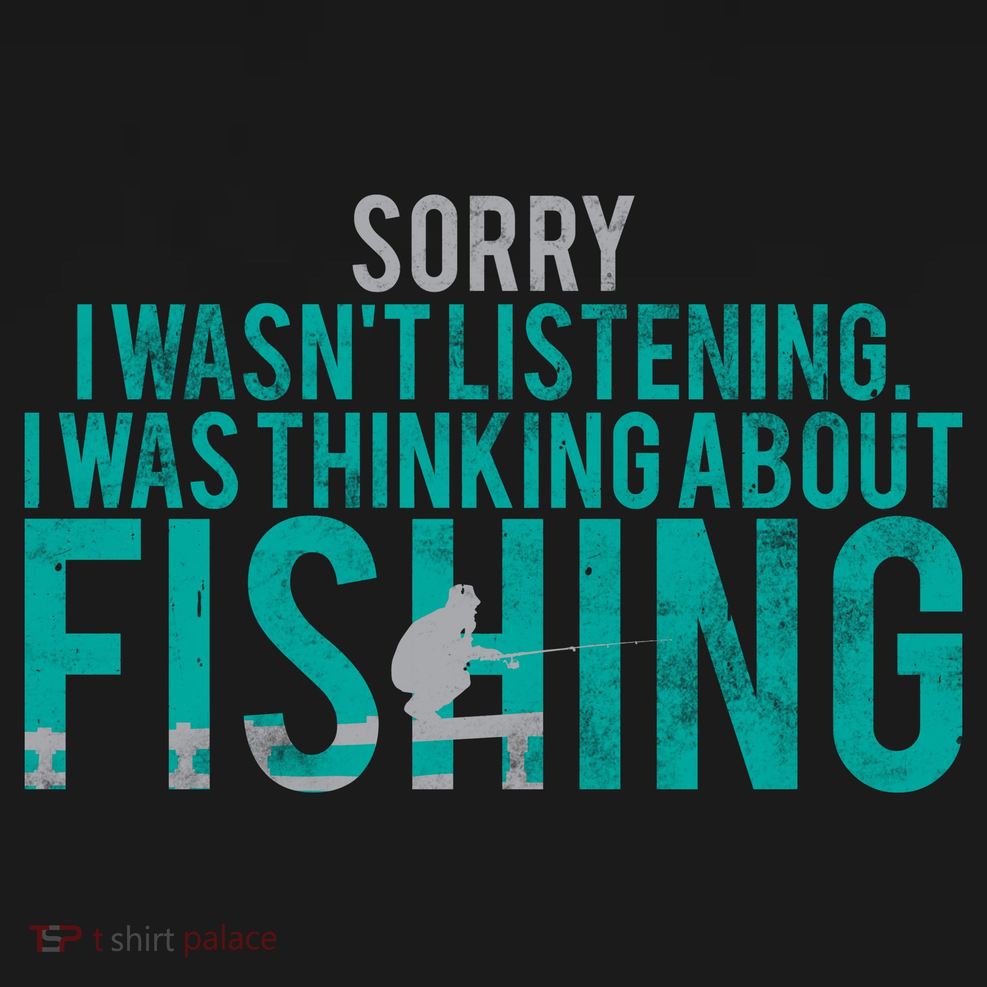 Sorry I Was Thinking About Fishing USA-Made Doggie Bandana