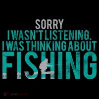 Sorry I Was Thinking About Fishing Women's Tank Top thumb 5