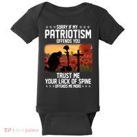 Sorry If My Patriotism Offends You Baby Bodysuit thumb 0