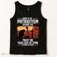 Sorry If My Patriotism Offends You Tank Top thumb 2