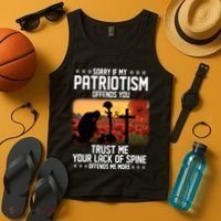 Sorry If My Patriotism Offends You Tank Top thumb 4