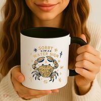 Sorry I'm A Water Sign Crab Coffee Mug thumb 3