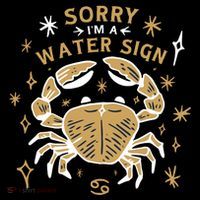 Sorry I'm A Water Sign Crab Ornament thumb 1