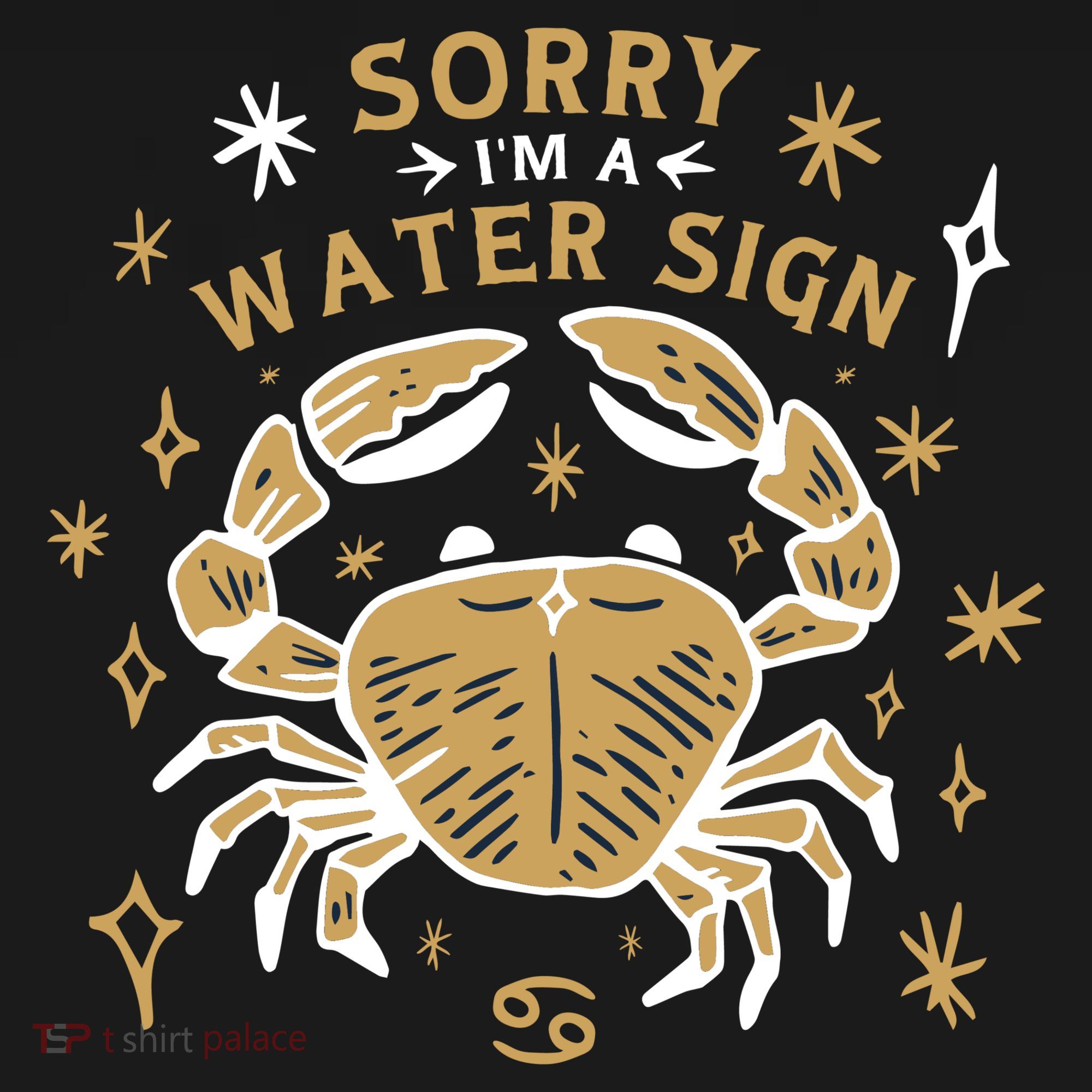 Sorry I'm A Water Sign Crab Kids Long Sleeve Shirt