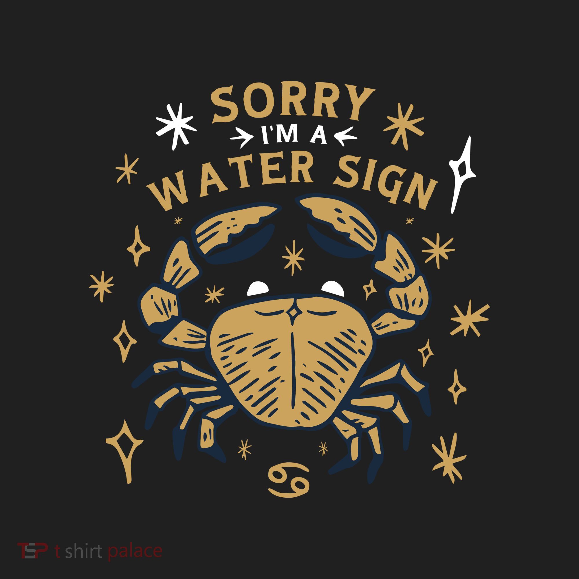 Sorry I'm A Water Sign Zodiac Birthday Golf Towel