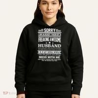 Sorry I'm Already Taken By A Freaking Awesome Husband Hoodie thumb 5