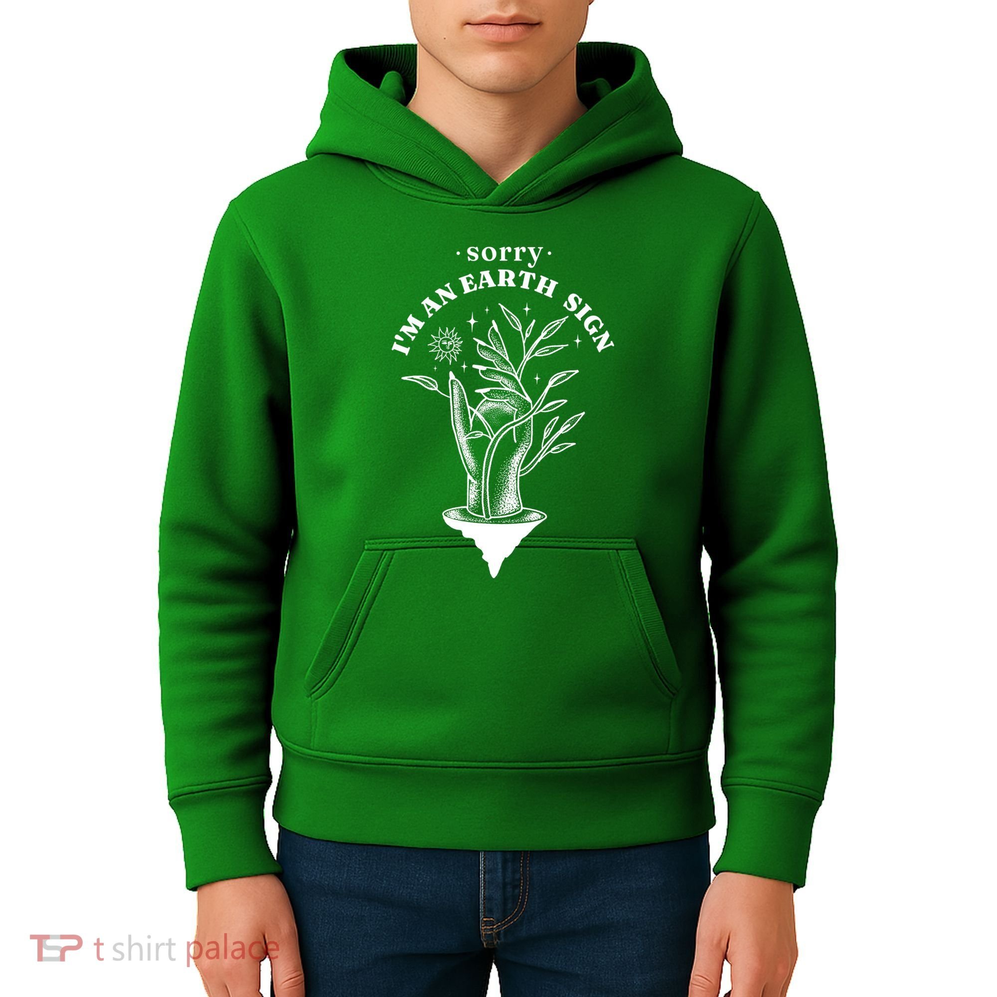 Sorry I'm An Earth Sign Zodiac Birthday Kids Hoodie