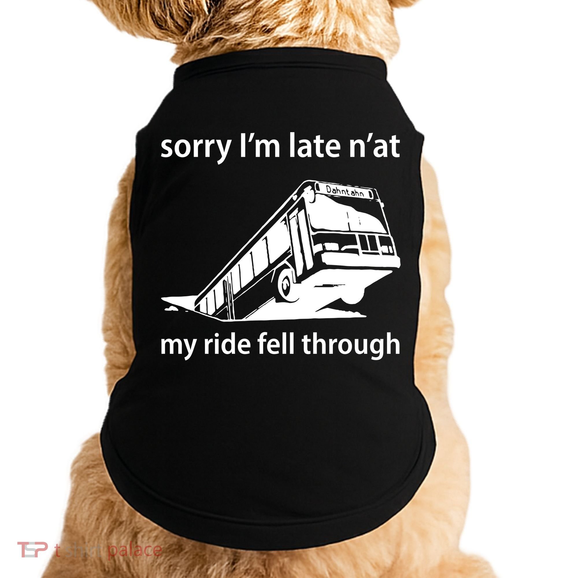 Sorry I'm Late N'at My Ride Fell Through Doggie Tank