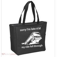 Sorry I'm Late N'at My Ride Fell Through Tote Bag thumb 2