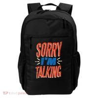 Sorry I'm Talking Backpack thumb 0
