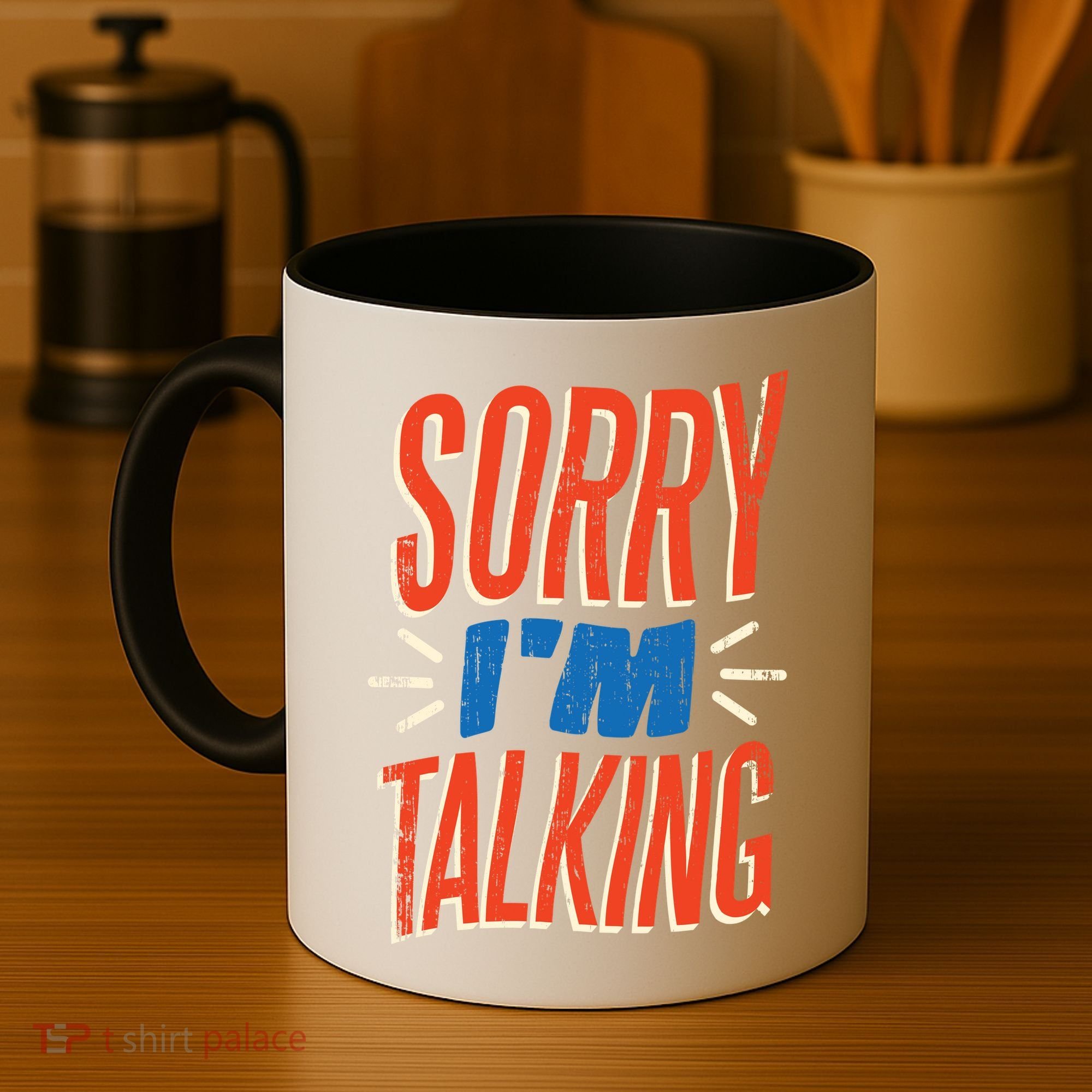 Sorry I'm Talking Coffee Mug
