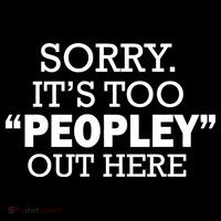 Sorry It's Too Peopley Out Here Ornament thumb 1