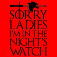 Sorry Ladies I'm In The Night's Watch Santa Hat thumb 1