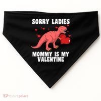 Sorry Ladies Mommy Is My Valentine USA-Made Doggie Bandana thumb 0