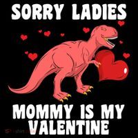 Sorry Ladies Mommy Is My Valentine Women's Hoodie thumb 2