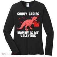 Sorry Ladies Mommy Is My Valentine Women's Long Sleeve Shirt thumb 0