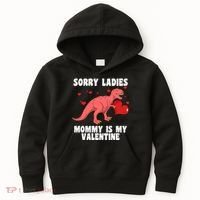 Sorry Ladies Mommy Is My Valentine Kids Hoodie thumb 0