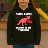 Sorry Ladies Mommy Is My Valentine Kids Hoodie thumb 3