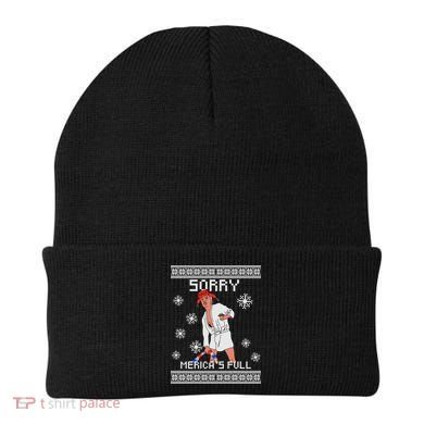 Sorry Merica's Full Trump Supporter Ugly Christmas Beanie