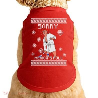 Sorry Merica's Full Trump Supporter Ugly Christmas Doggie Tank